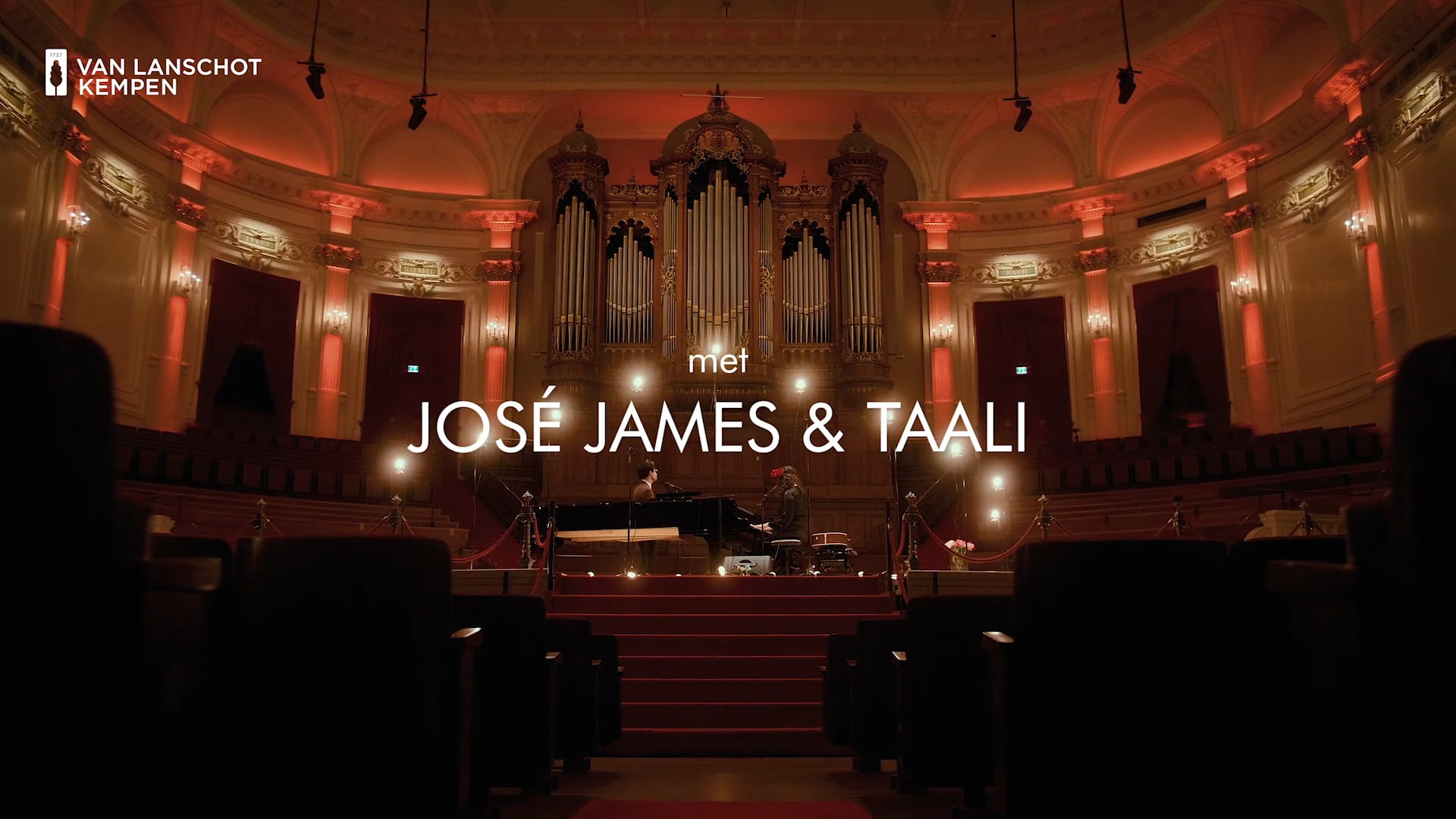 José James & Taali in speciale Empty Concertgebouw Valentijnsdag