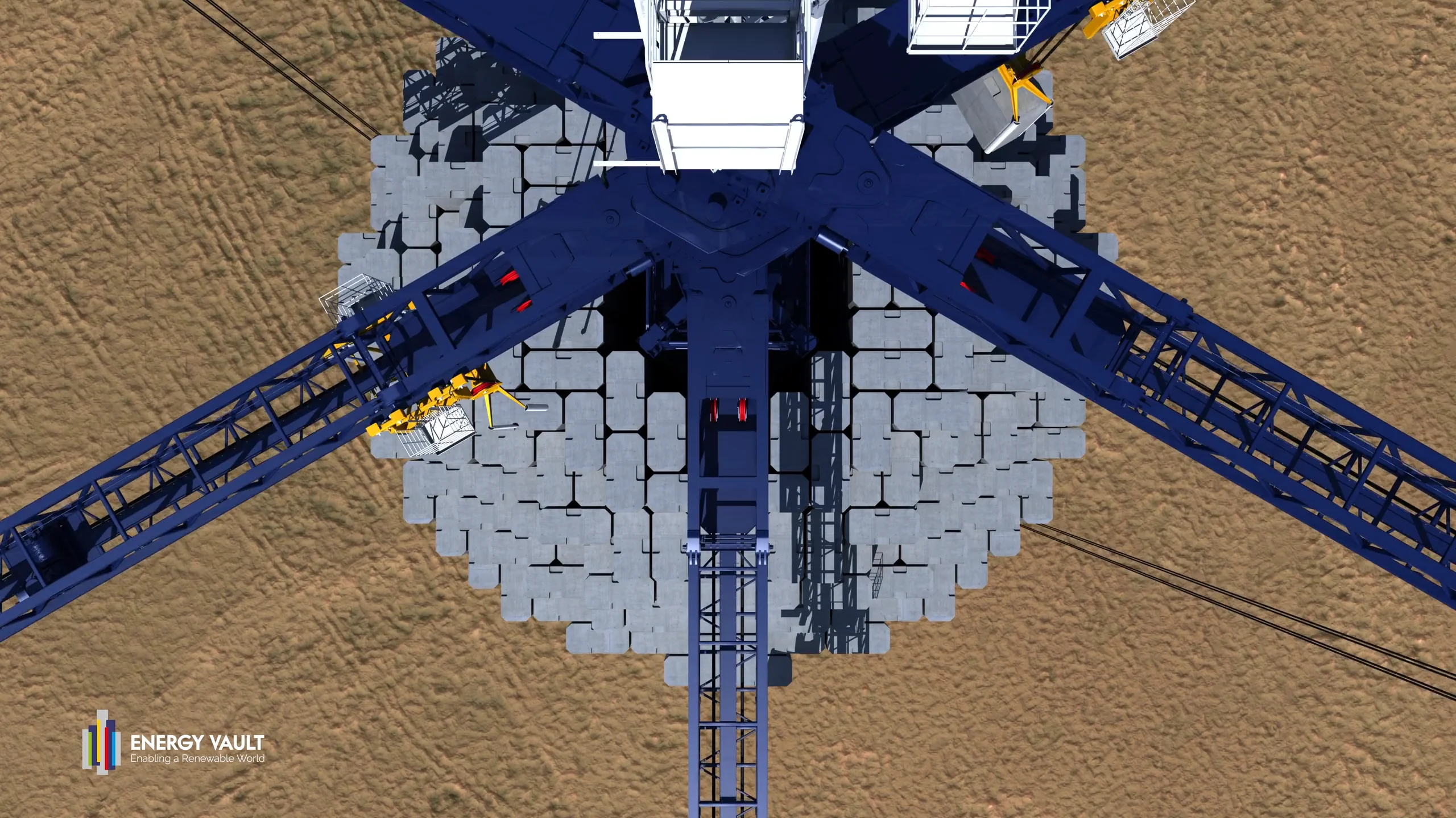 Energy Vault 2019 3D Tower Simulation 4K