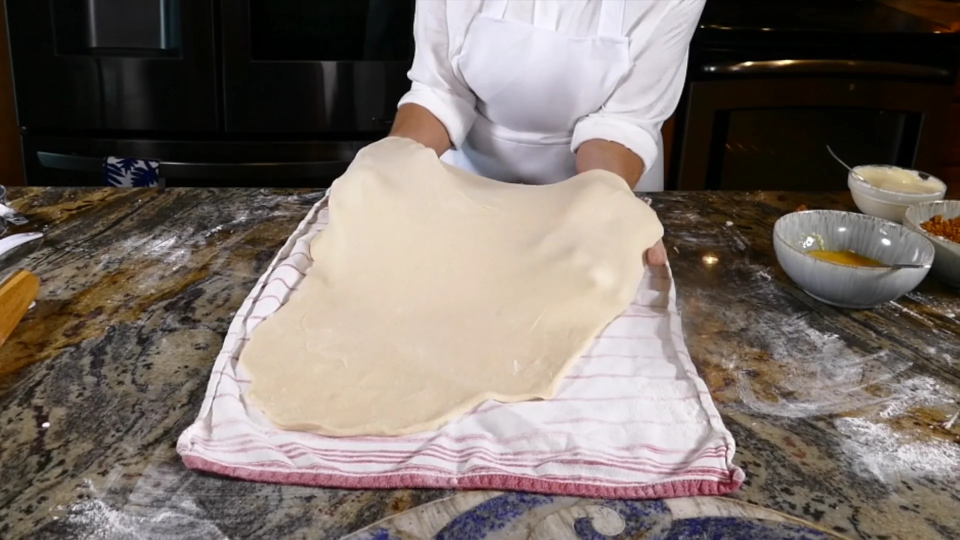 How to Stretch Strudel Dough on Vimeo