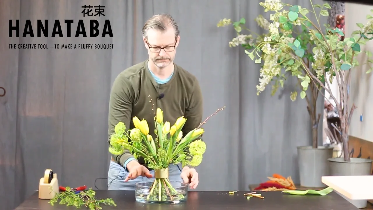 Hanataba - So easy to make a bouquet with volume #hanataba #hanatabaworld  #flowers #diyflowers