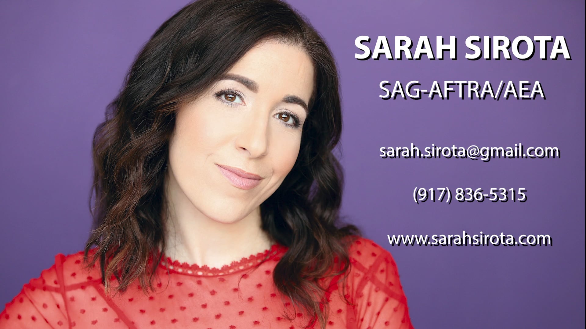 Sarah Sirota's Reel