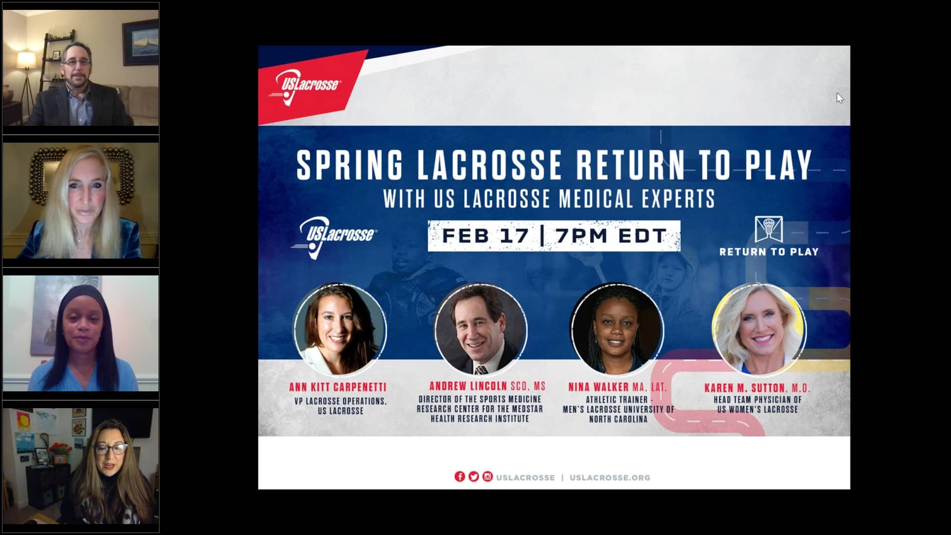 Spring Lacrosse Return to Play with US Lacrosse Medical Experts on Vimeo