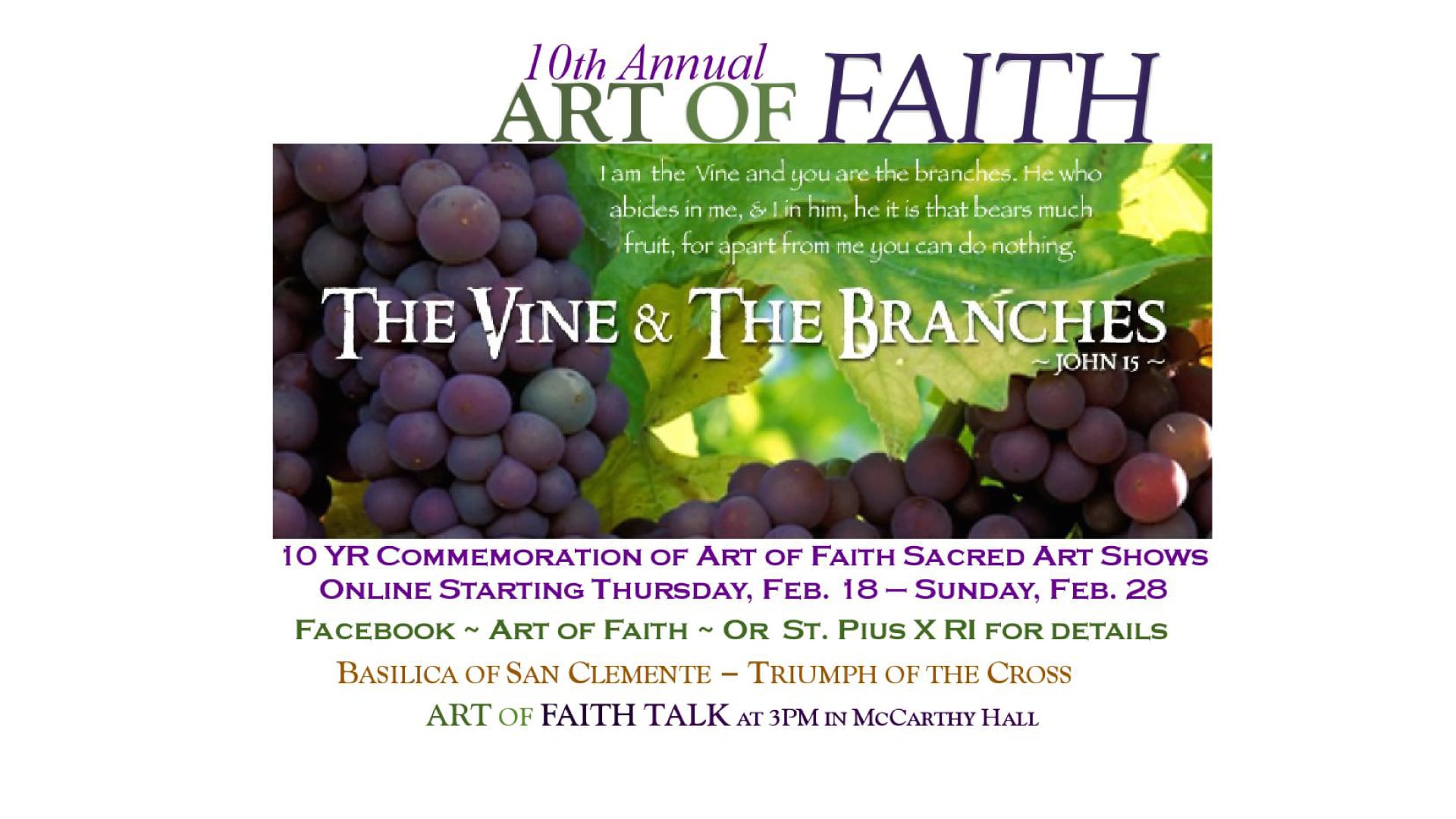10th Annual Art of Faith