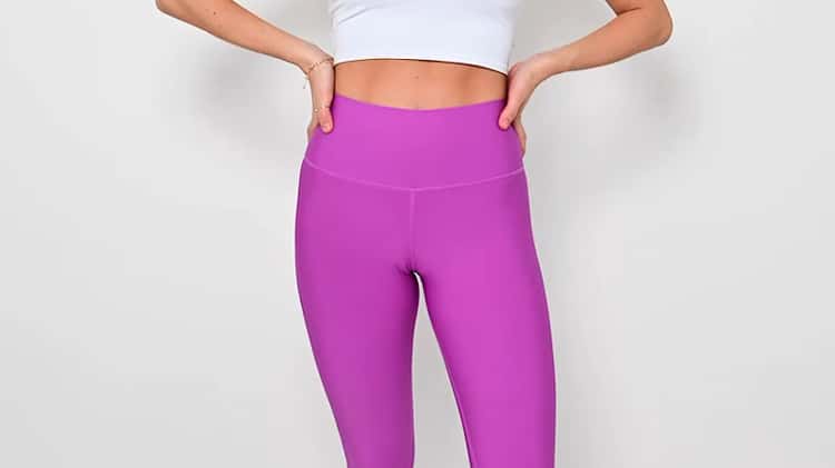 Alo Yoga High Waisted Airlift Legging - Electric Violet on Vimeo