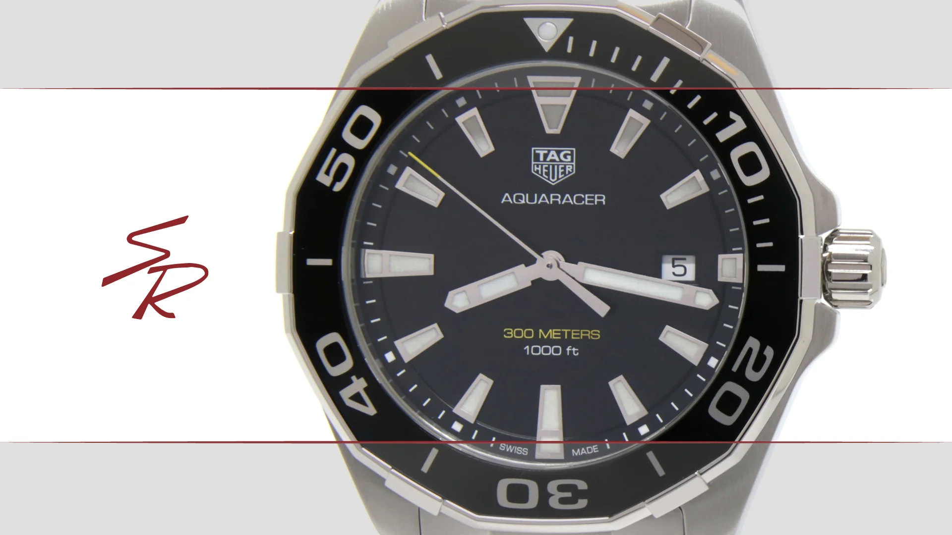 Tag Heuer Aquaracer 43mm Black Dial Quartz WAY101A.BA0746