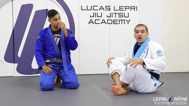 De la Riva with Lasso Control to Sweep Attempt to Back Take