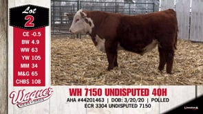 Lot #2 - WH 7150 UNDISPUTED 40H