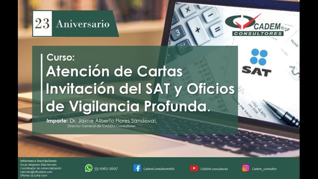 ATENCIÓN DE CARTAS INVITACIÓN DEL SAT Y OFICIOS DE VIGILANCIA PROFUNDA