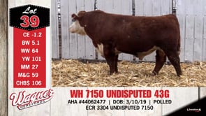 Lot #39 - WH 7150 UNDISPUTED 43G