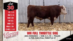 Lot #30 - WH FULL THROTTLE 98G