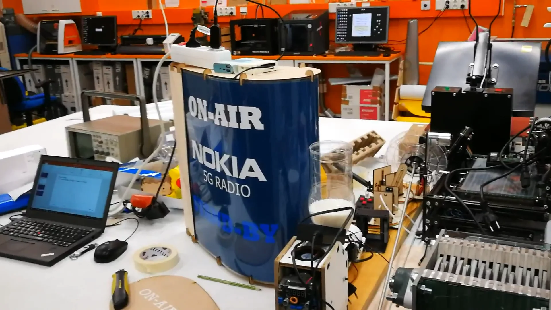 5G Radio Fish, Science hack day 2019 Oulu Fablab