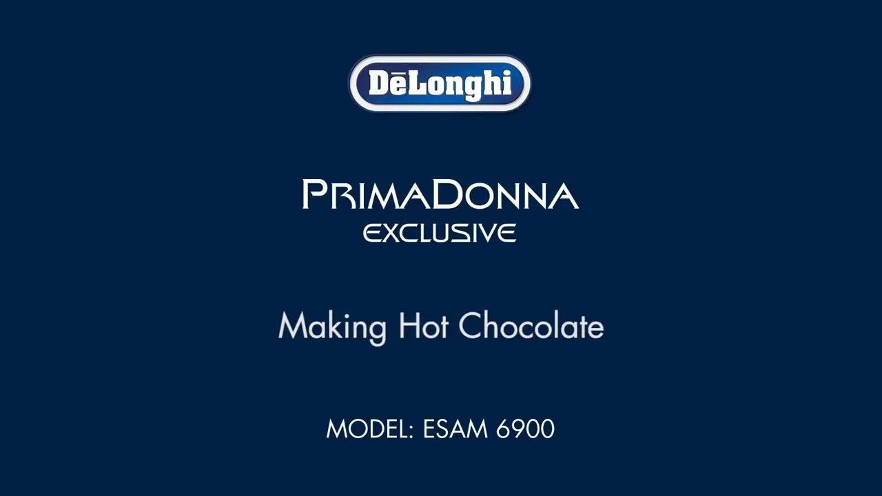 How to make a hot chocolate with your De Longhi PrimaDonna Exclusive ESAM 6900 coffee machine