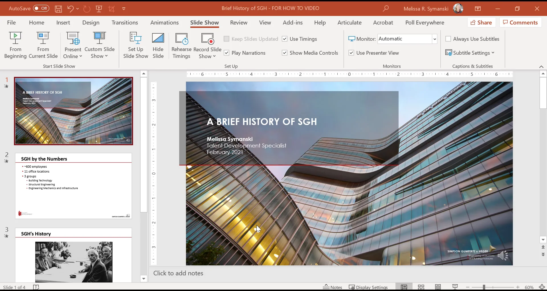 How to Record A Slide Show in PowerPoint (2021) on Vimeo
