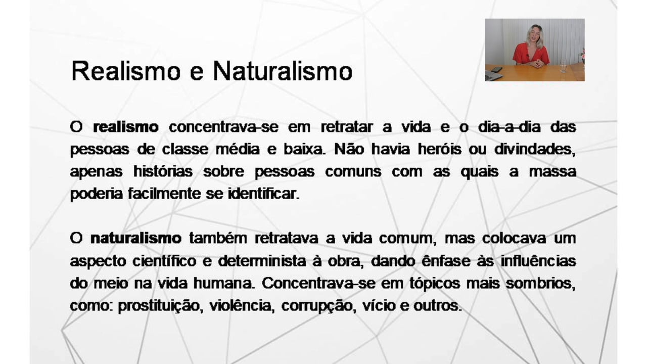 POR 1 - Realismo e Naturalismo