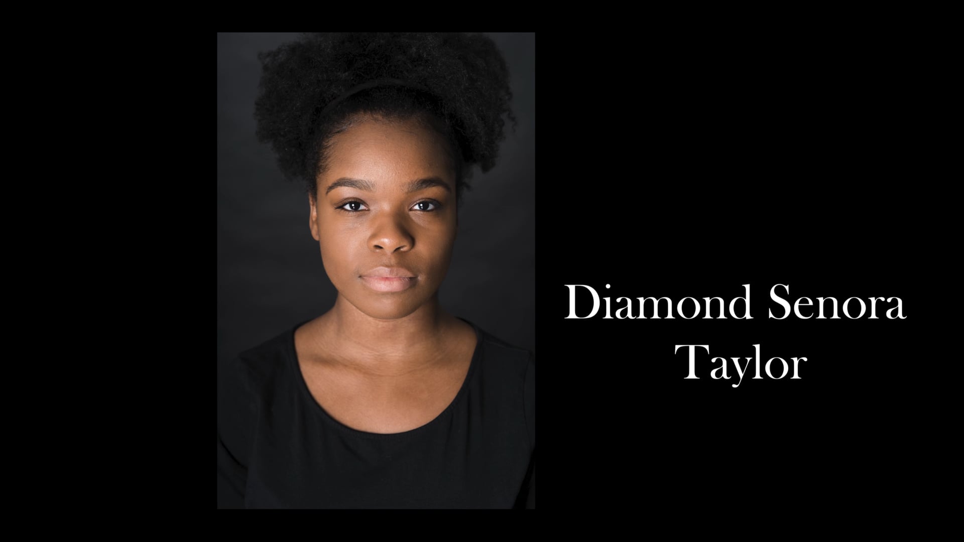 Diamond Senora Taylor -- Acting Reel