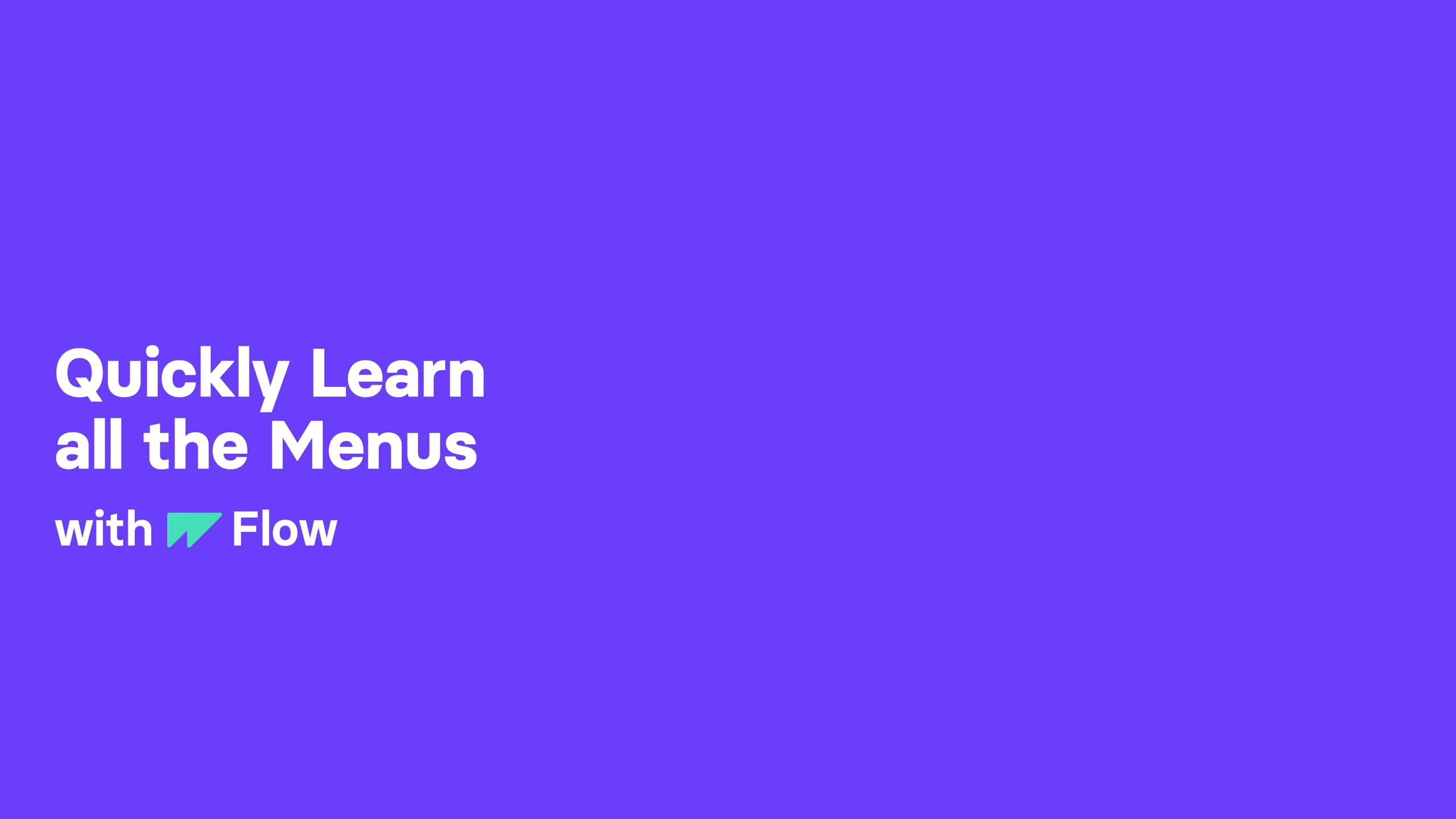 Menus on Vimeo