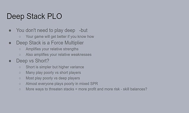 #52: Deep Stack PLO pt 1 - Transitioning From NL To PLO