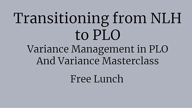 #57: Variance Management in PLO And Variance Masterclass
