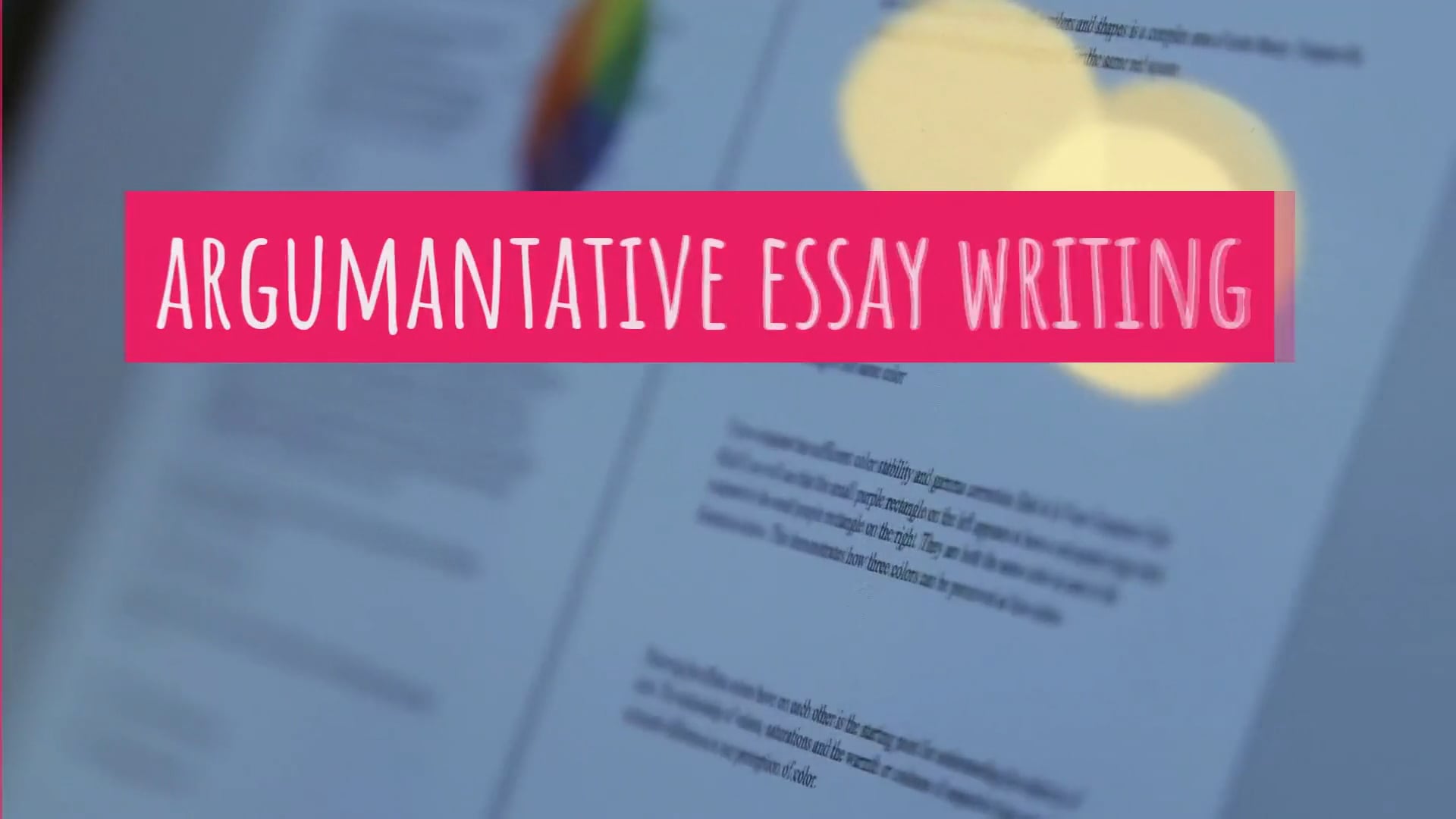 Why It Is Important To Learn To Write An Argumentative Essay Correctly