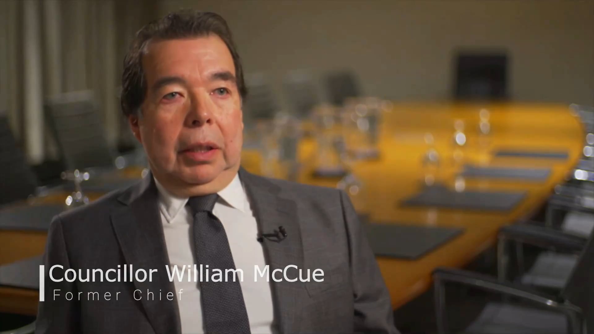 Sharing the Framework Agreement experience - Councillor William McCue