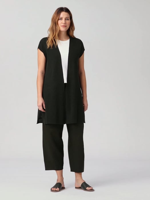 Organic Linen Cotton Vest | EILEEN FISHER