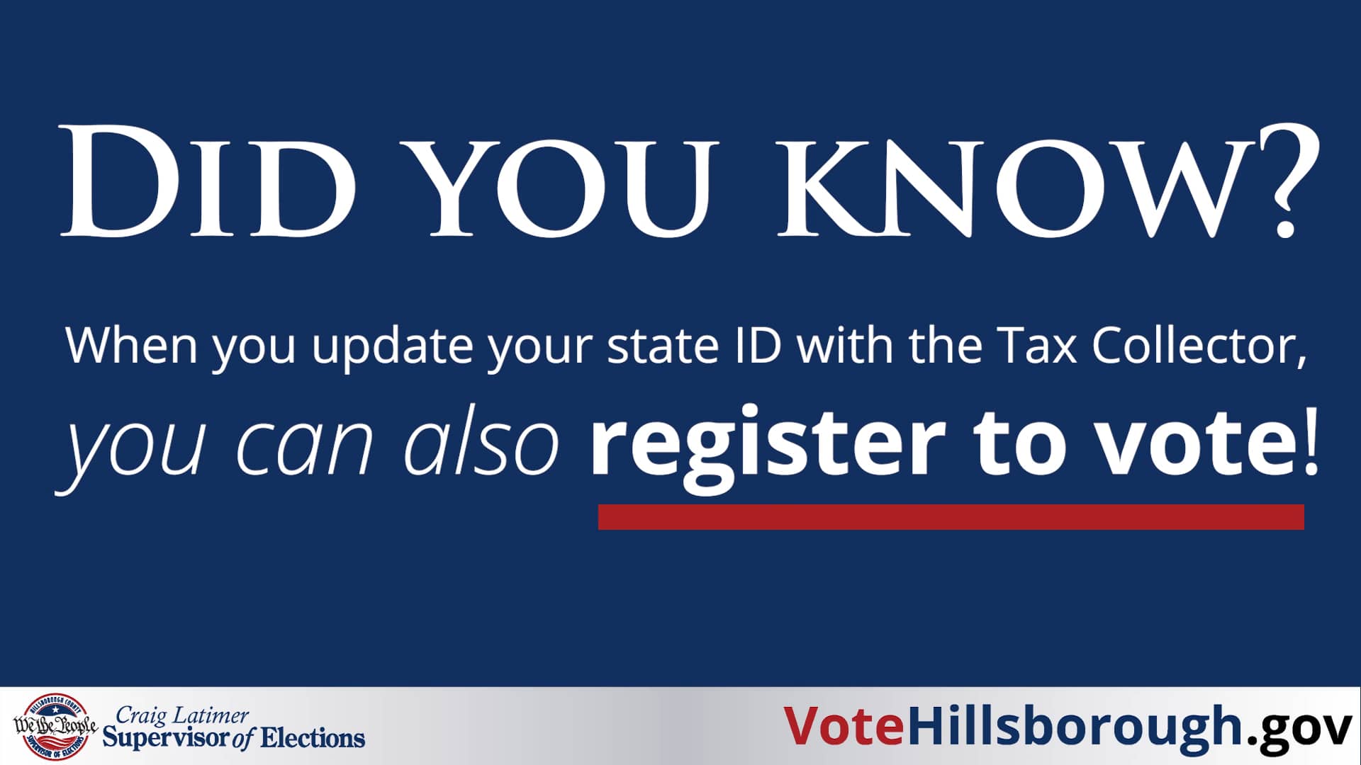 Registering To Vote The Motor Voter Act on Vimeo