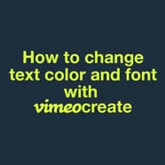 How To Change Text Color And Font On Vimeo