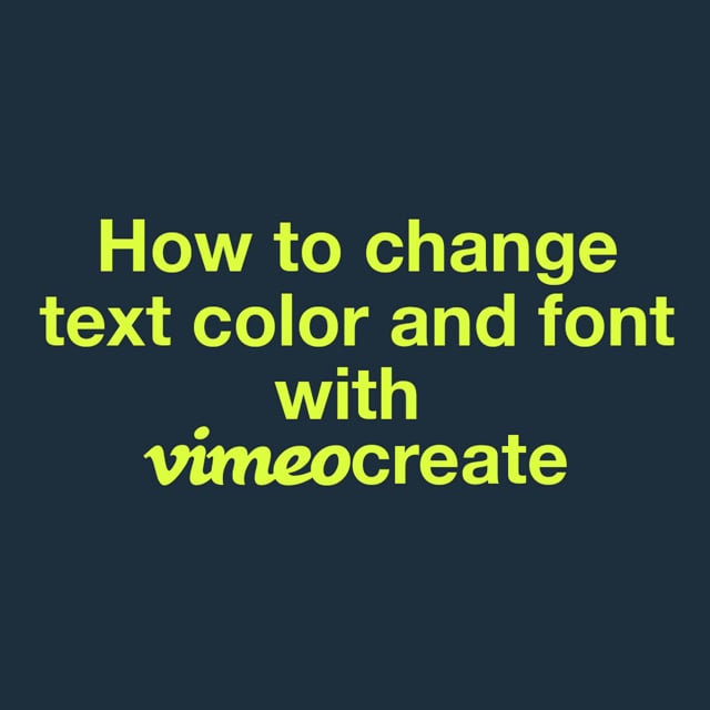 How to change text color and font