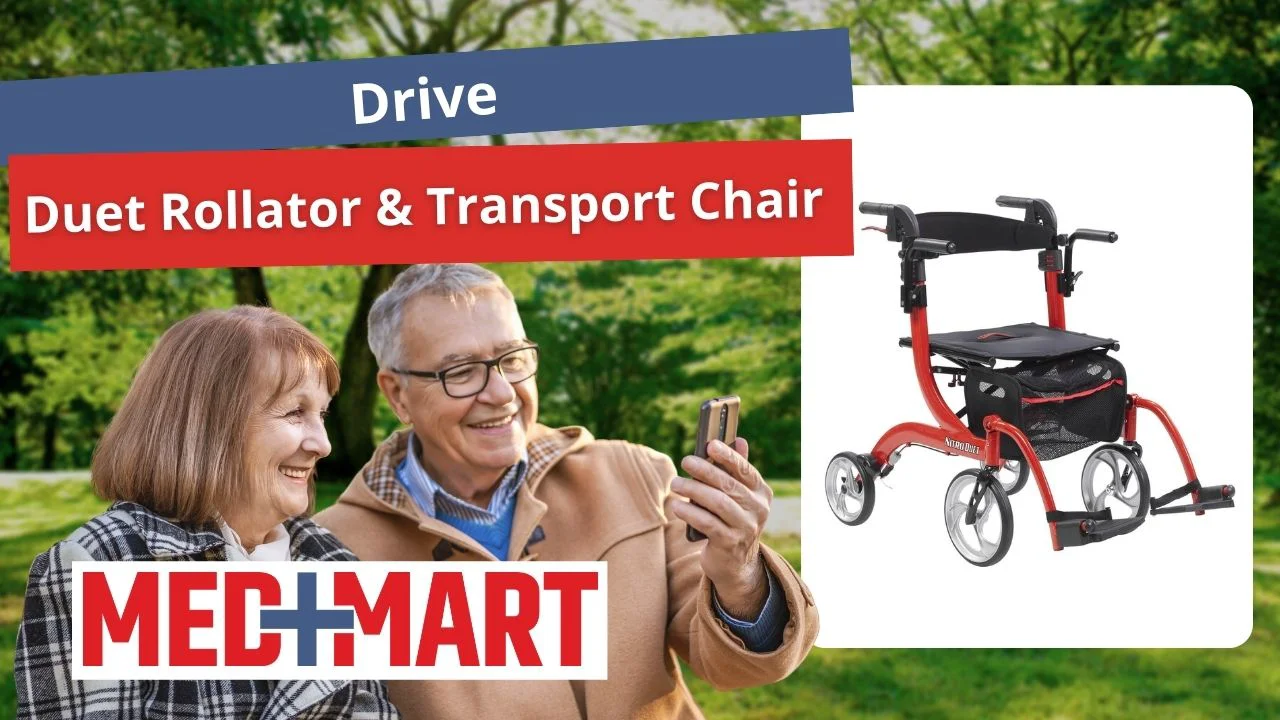 Nitro duet rollator cheap and transport chair