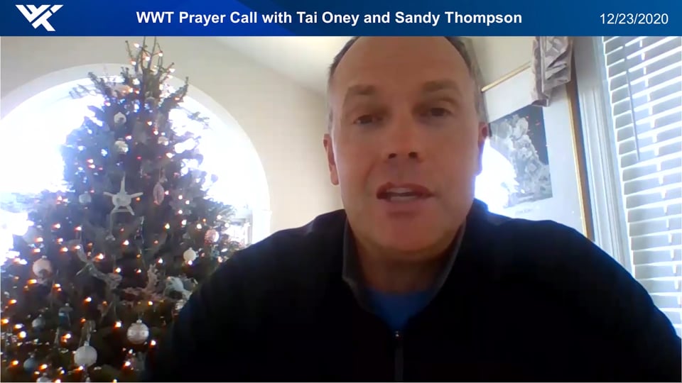 Prayer Call, December 23, 2021 - With Tai Oney & Sandy Thompson