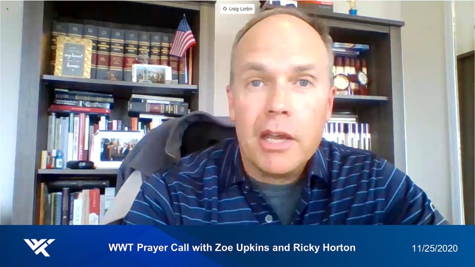 Prayer Call, November 25, 2020 - With Zoe Upkins & Ricky Horton