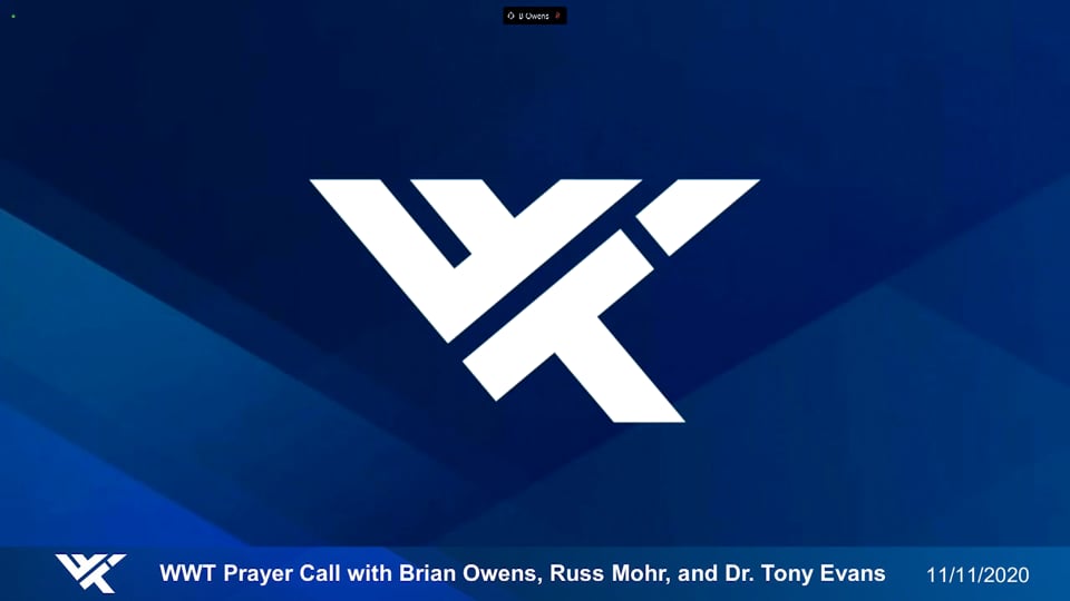 Prayer Call, November 11, 2020 - With Brian Owens, Russ Mohr & Dr. Tony Evans