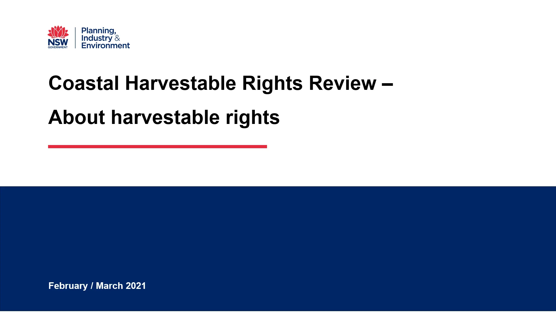 About harvestable rights - Video 2 - Coastal Harvestable Rights Review ...