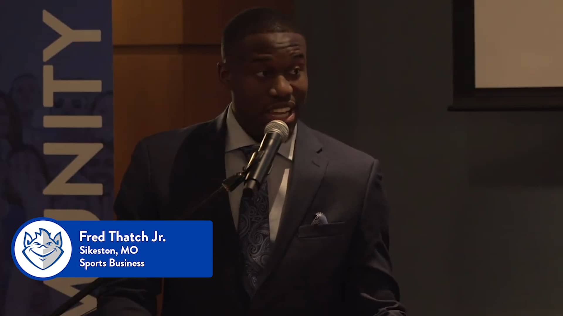 Fred Thatch Jr. on the Champions Center on Vimeo