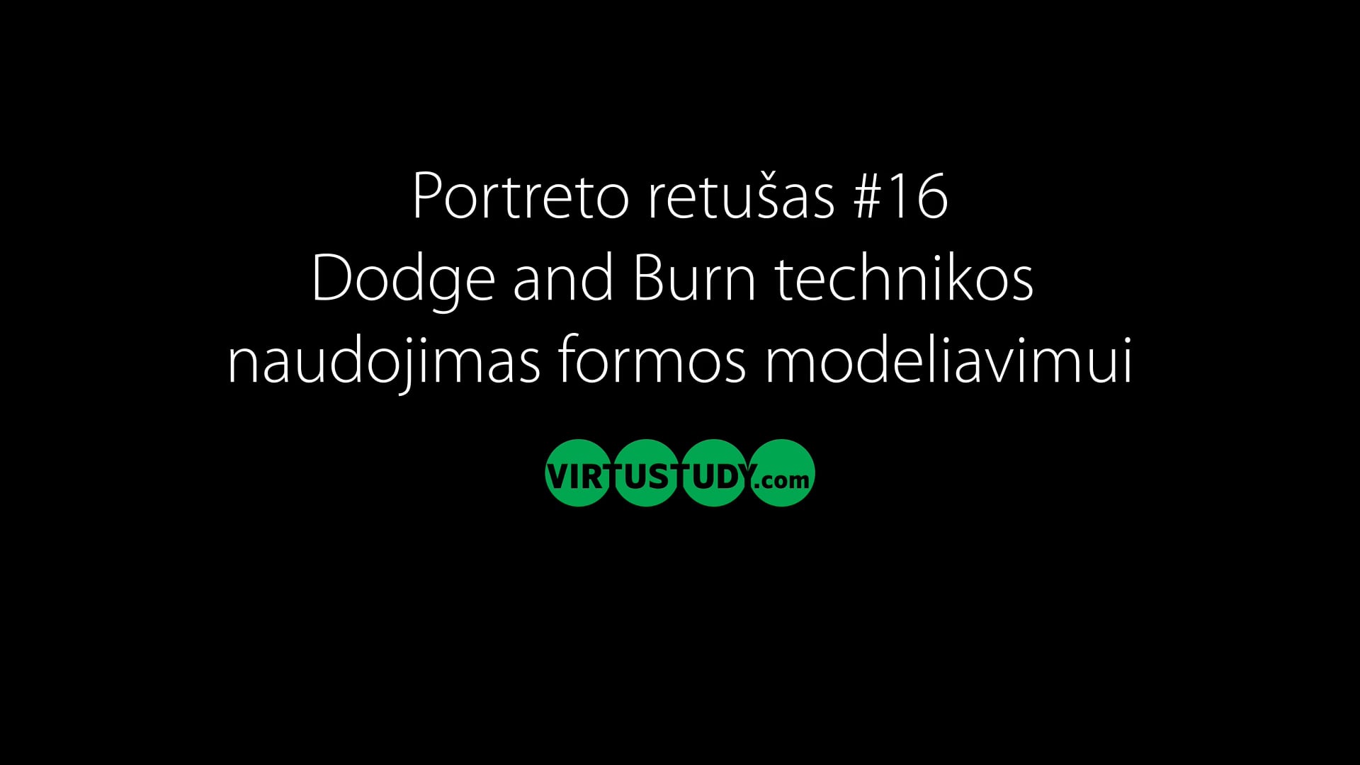 Dodge and Burn technika