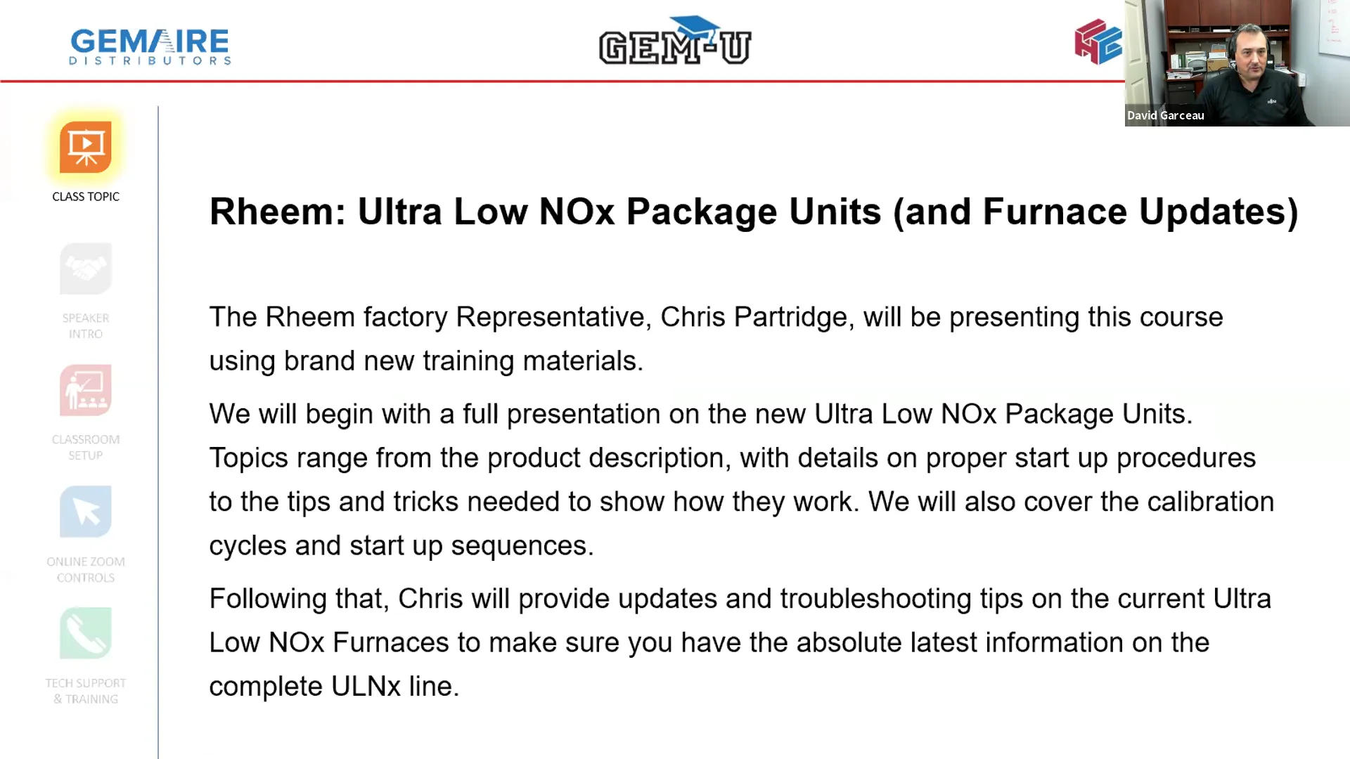 Rheem: Ultra Low NOx Package Unit (and Furnace Updates) Class on Vimeo