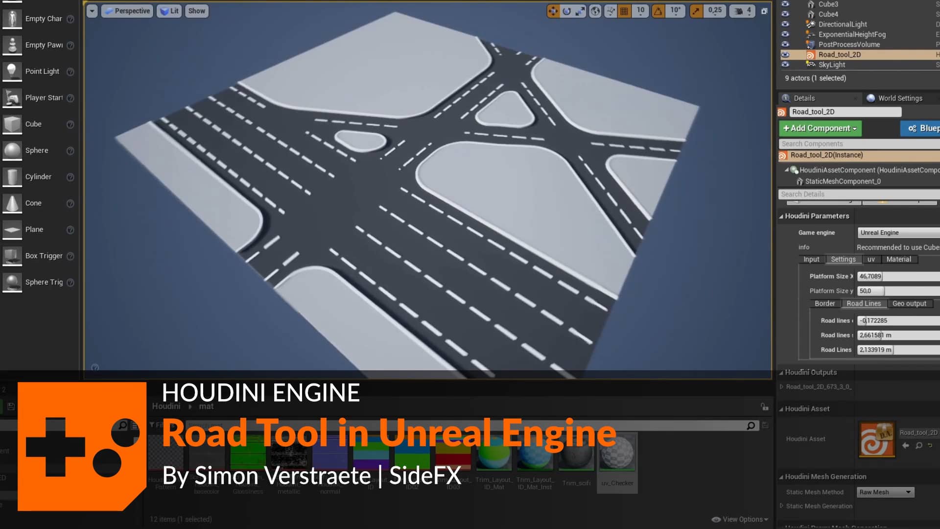 UE4 Starter Kit Road Tool on Vimeo