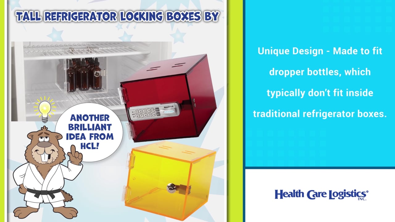 Health Care Logistics Small Locking Refrigerator Storage Box