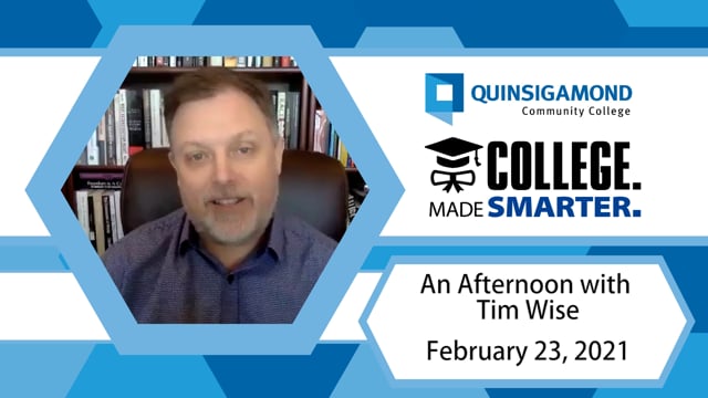 Guest Speaker Tim Wise Offers Insights Into Systemic Quinsigamond Community College (QCC)
