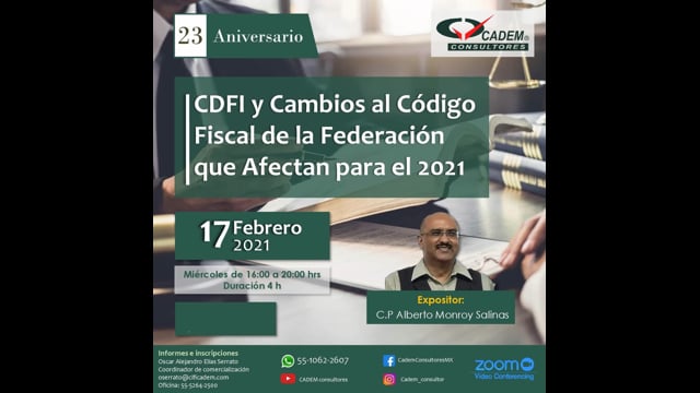 CFDI Y CAMBIOS AL CÓDIGO FISCAL DE LA FEDERACIÓN