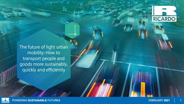 The future of light urban mobility: how to transport people and goods more sustainably, quickly and efficiently