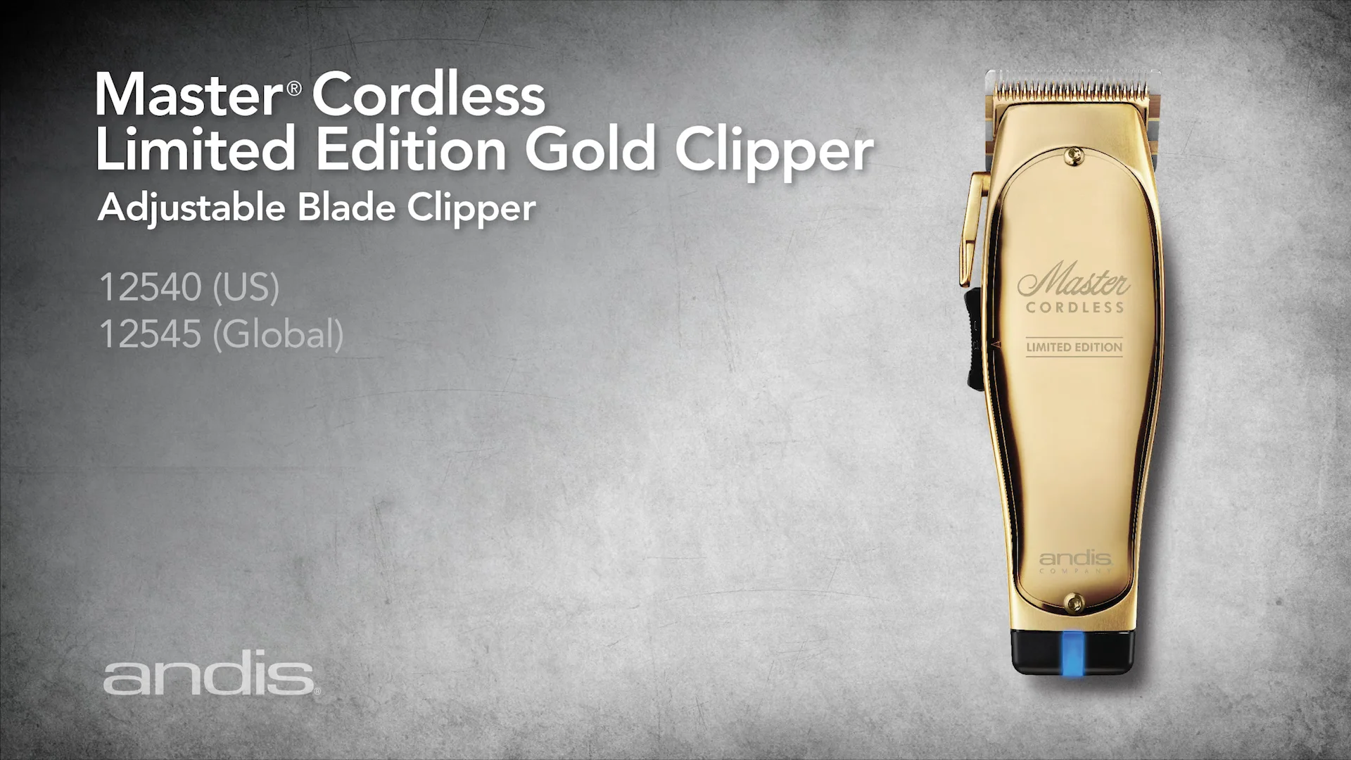 Andis® Master cordless - GOLD - Edition limitée