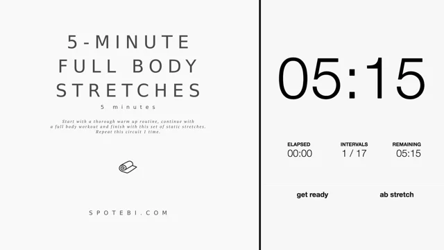 5 minute total body stretch hot sale