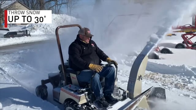 Grasshopper 526V with 48" Snowthrower