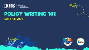 Policy Writing 101 with Mike Summy | KMC 2021