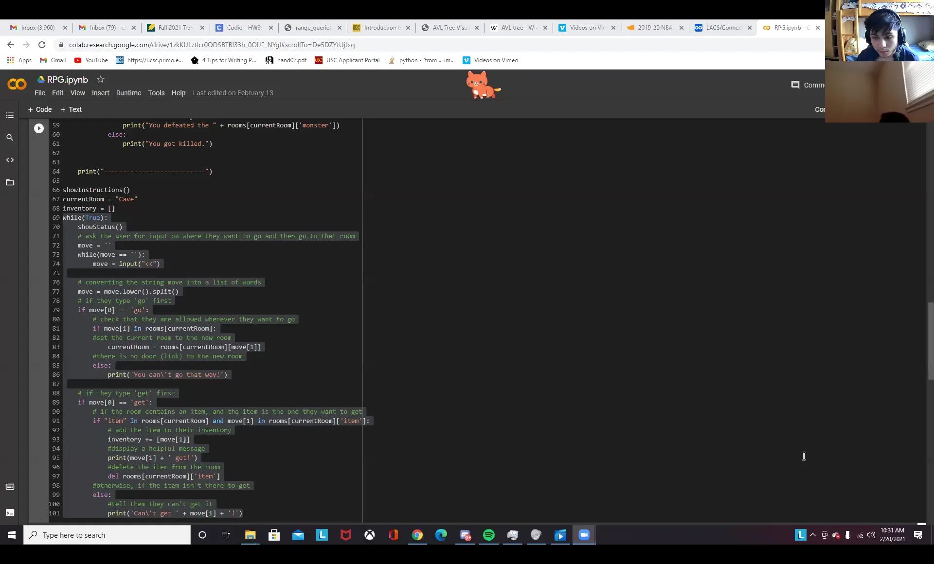 Advanced_Python_10th_class_Cory_02202021 on Vimeo