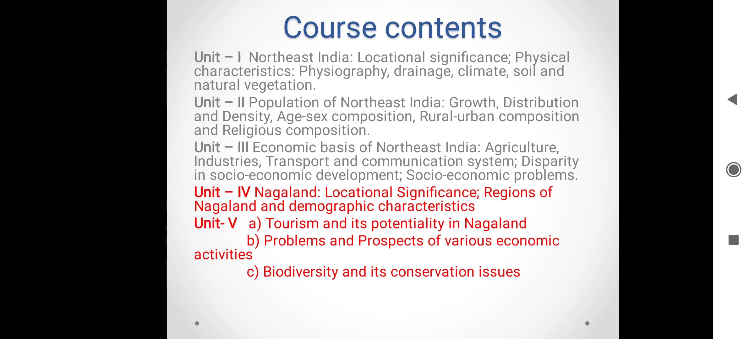 Physiographic regions of Nagaland