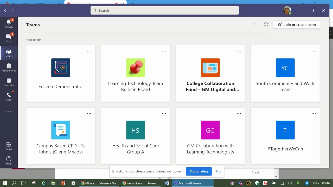 Activity Feed within Microsoft Teams (MV00114) on Vimeo