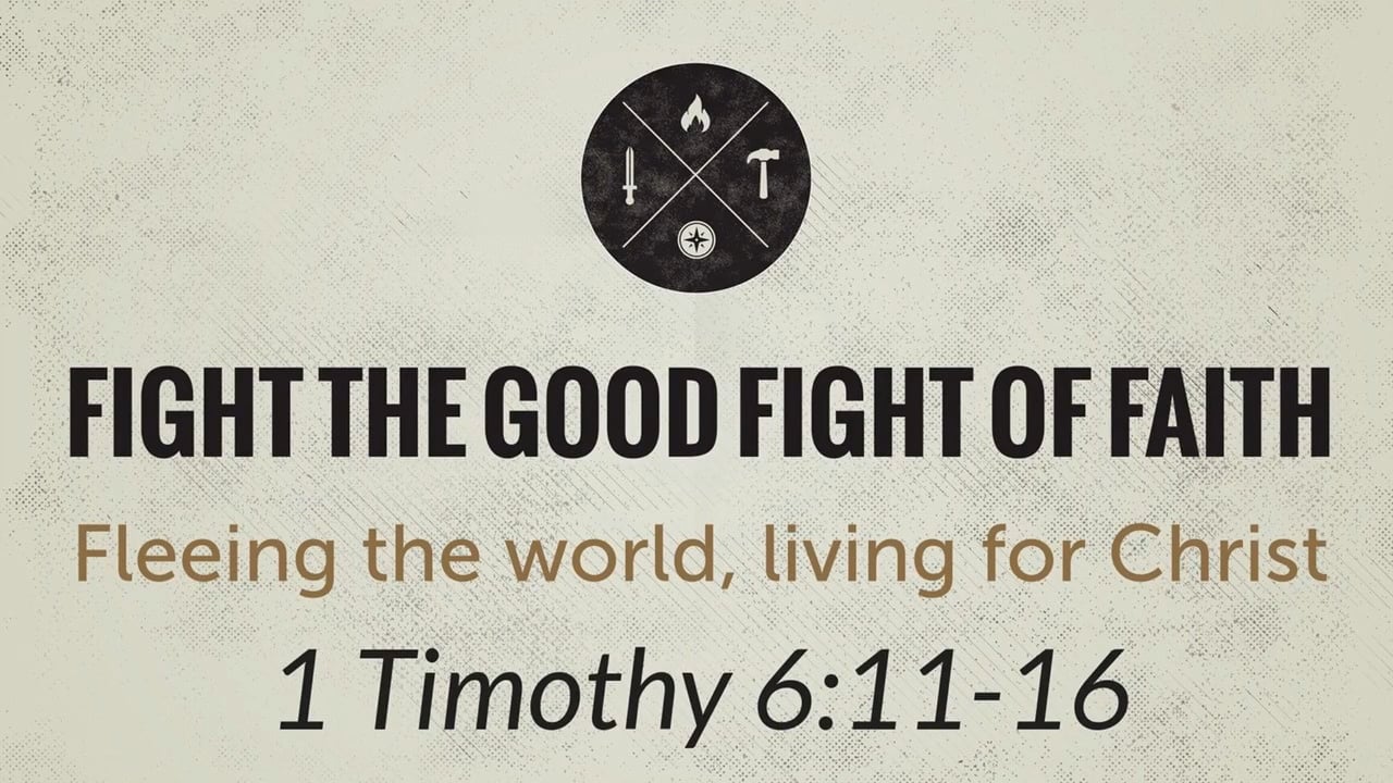 1 Timothy 6 11-16 on Vimeo