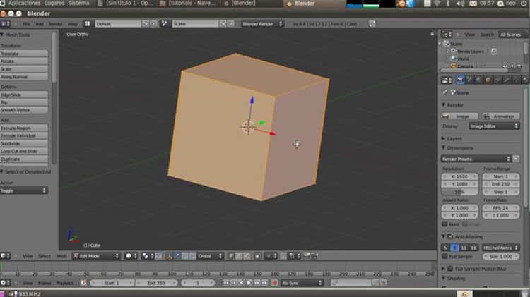 Tutorial nave blender 2.5